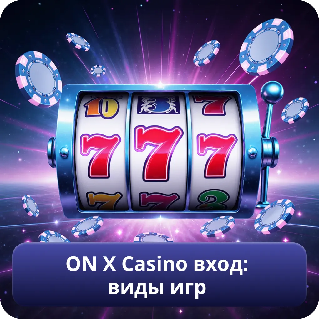 ON X Casino вход: виды игр